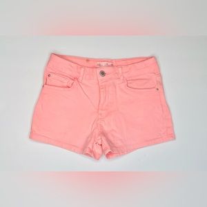 ZARA coral jean shorts size 10